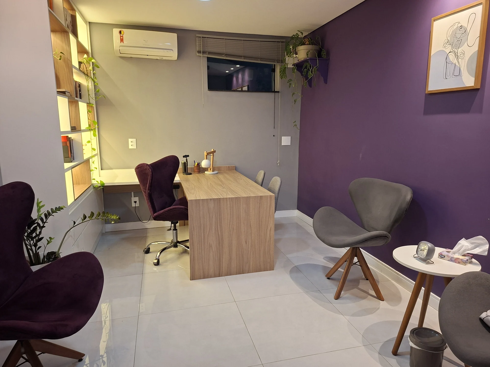 Consultório de psicologia acolhedor em Rio Claro
